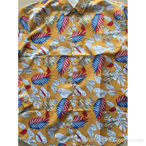 Cotton Printing Hawaii Shirt 133x72